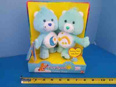 Vintage 2002 Cuddle Pairs Bedtime & Wish Care Bears #31730 Play Along NIB