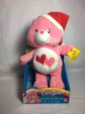 Care Bears Singing Holiday Love a Lot Bear Christmas Pink New 1994