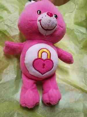 Pink plush 9 1/2 inch Care Bear  