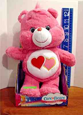  New 2017 Care Bears Plush Medium Love a Lot Sparkly Eyes New In Box