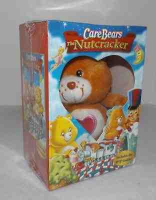 NOS NEW Care Bears The Nutcracker Plush Doll DVD Set Love a Lot Spanish English