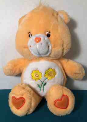 care bear orange with flowers