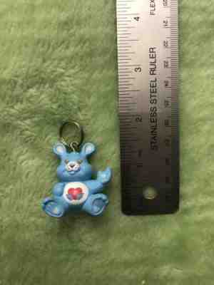 Vintage Care Bear cousin Swift Heart Rabbit PVC Collectible Figure Keychain