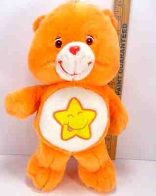 Laugh A Lot Care Bear Plush Doll Orange Stuffed Animal Yellow Star Show 12
