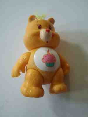 Vintage Care Bears Birthday Bear 3 Inch PVC Figure Pre-Owned Kenner 1983