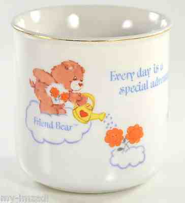 Vintage CARE BEARS Japan Porcelain mug FRIEND BEDTIME& FUNSHINE Tea Coffee 1984
