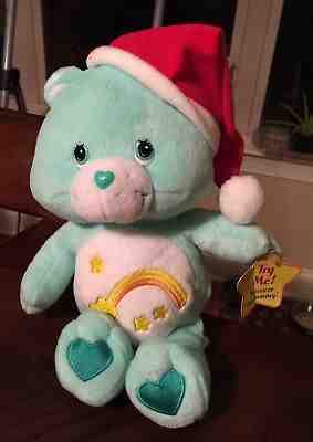 Care Bears Wish Bear Plush Sings Wish You A Merry Christmas Santa Hat 10