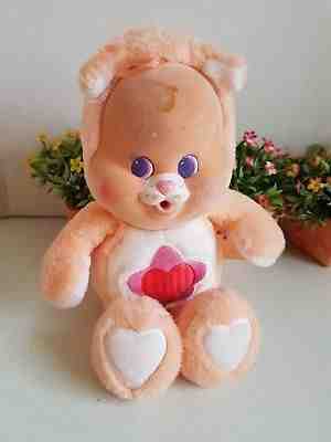 Vintage Proud Heart Cat Cub Carebears Care Bear 11 inch  Stuffed Plush 