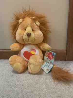 Rare 1984 Vintage Original Care Bear Cousins Brave Heart Lion Plush Tags Kenner
