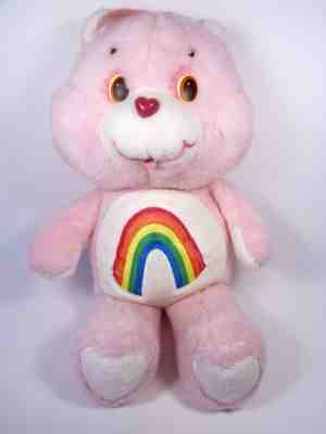 Vintage Care Bear Rainbow Cheer Bear Pink 18