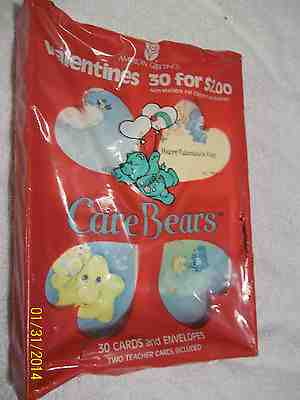 Care Bears American Greetings 30 Valentines VC-794 Sealed 1987 SCARCE