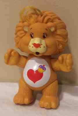 Vintage Care Bear Cousin Poseable Brave Heart Lion - 3.5