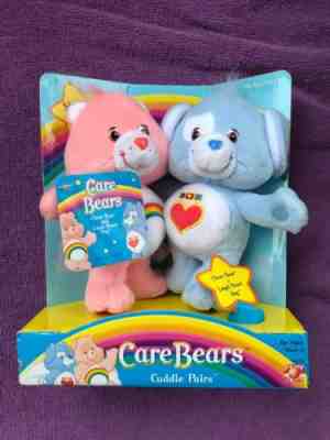 Care Bears Cuddle Pals Plush - Cheer Bear & Loyal Heart Dog - New
