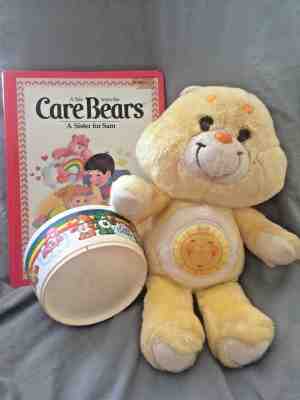 VIntage Care Bear 1983 Lot Funshine Book and Bowl All items from the 1980's