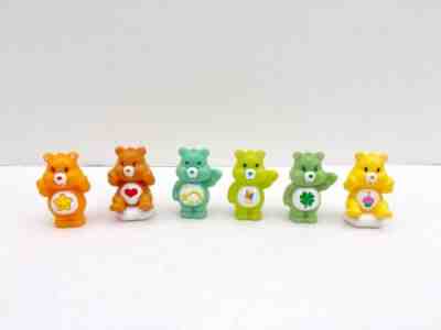 Lot of 6 TCFC PVC Care Bear Figures Birthday Cake Toppers Plastic 2.5 inch Small