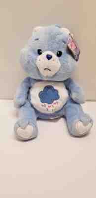 Grumpy Care Bear W Tags 2005 Raincloud Blue Plush 13