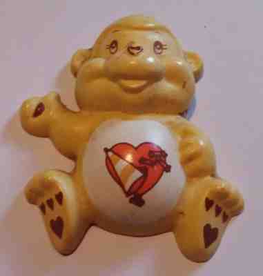 3-D CARE BEAR COUSIN Fridge Magnet Vintage 1985 PLAYFUL HEART MONKEY 