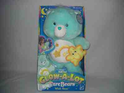 New CARE BEARS GLOW - A - LOT WISH BEAR 2003 Bonus STAR BUDDY