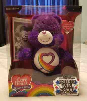 Limited edition rainbow heart bear 35 years 2017 just play care bear carebear