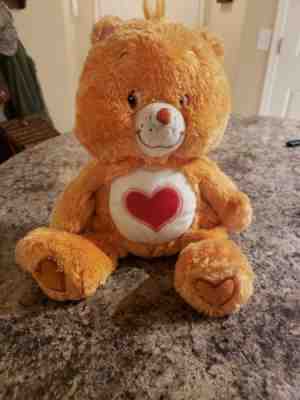 Care Bear Tenderheart Orange Plush with Red Heart 10 Inch 2006