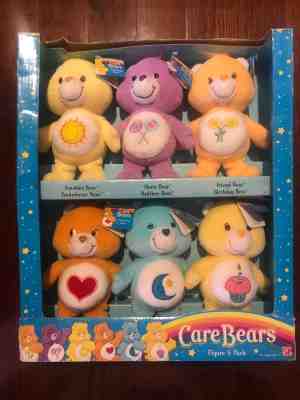 Care Bears - Birthday Bear plus 5 others in box set NEW (each ~8 inches tall)