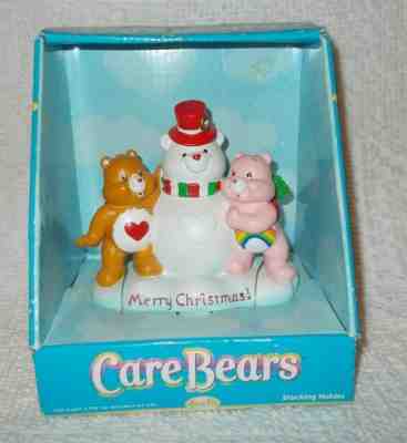 Care Bears Christmas Stocking Holder Cheer & Tenderheart Bear New In Package 