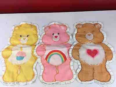 Vintage Care Bears Cut n Sew Pillow Patterns Tenderheart Birthday Cheer