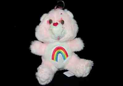 1983 Vintage Care Bear Kenner Cheer Pink Mini Baby Small Plush Doll Toy 7