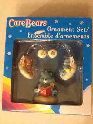 American Greetings 2006 CARE BEARS Decorative Christmas Ornament Set 