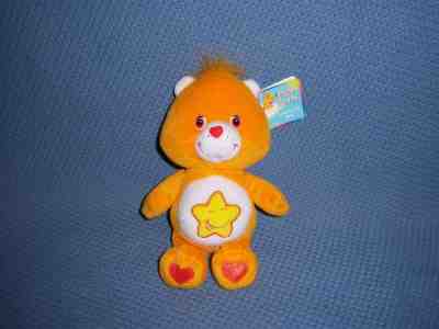 Care Bears Laugh A Lot NEW Stuffed Plush Doll Toy Star Orange Figure Show Movie