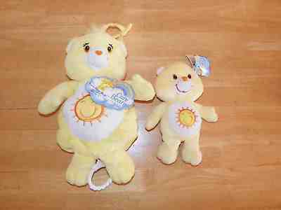 Care Bears 2 Vintage Funshine Bears Musical "Baa Baa Black Sheep" Pulltoy W/Tags