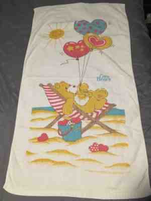 CARE BEARS 1982 Child's Terry Beach Towel 