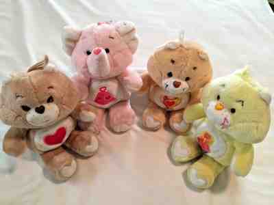 Plush Care Bears, 13 inch, Lotsa Heart, Tenderheart, Birthday Bear, Champ Bear
