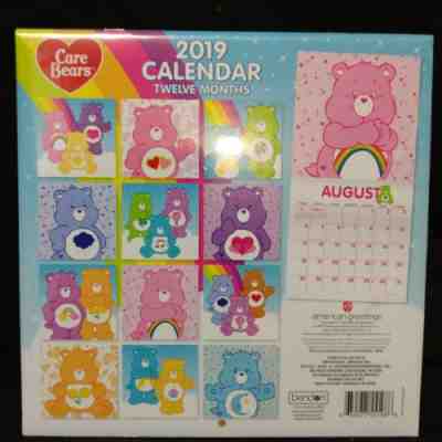*Care Bears 2019 ????12 Month Calendar ???? Brand New MIP ???? Adorable* 