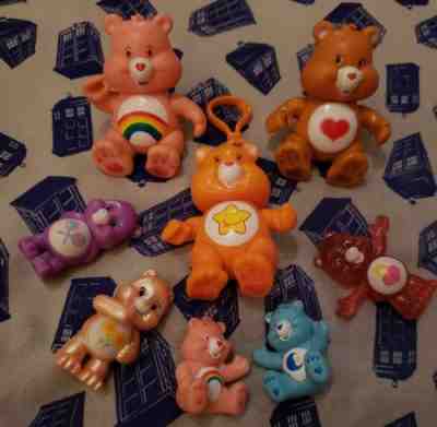 Lot of 8 Carebear Figures: Pair of 3.5