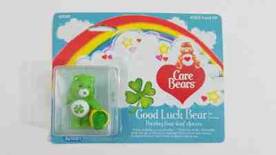 Vintage Good Luck Care Bear Figure 60590 Kenner Miniature Figurine Shamrock NEW