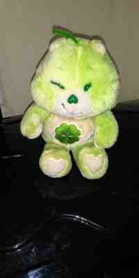Vintage 1983 Kenner Heart Green Good Luck LUCKY Care Bears Plush Stuffed Animal