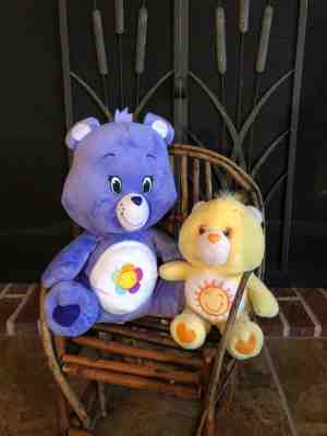 Care Bear - Yellow Sunshine & Purple Harmony Stuffed Animal - FREE SHIPPING