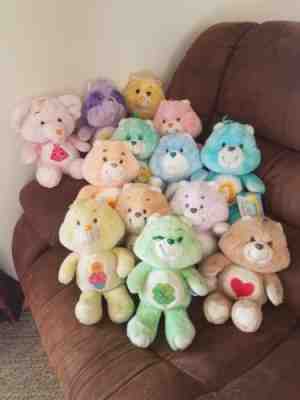 Lot Of 13 Vtg Care Bears & Cousins 1980's 13” Inch Plush Stuffed Animals Toys