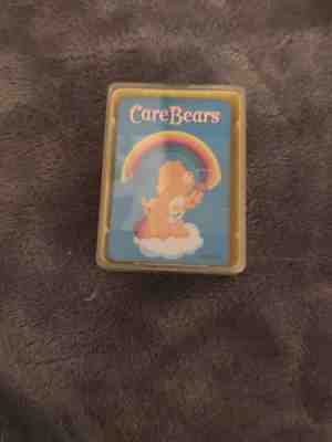 Vintage 2003 Care Bears Miniature Playing Cards Deck w/Plastic Care Bear