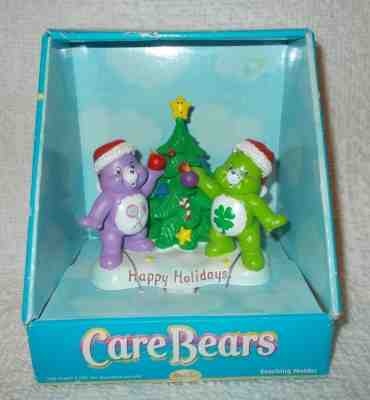 Care Bears Christmas Stocking Holder Share & Good Luck Bear New In Package 