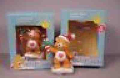 2 Vintage Care Bears Christmas Ornaments MIB retired 