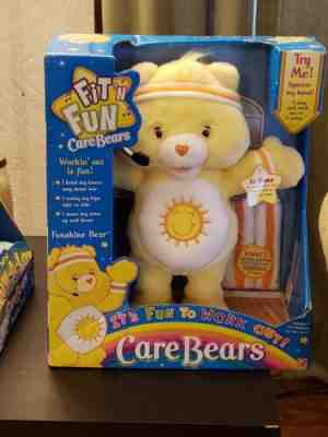 Care Bears 2004 Fit 'N' Fun Wish Bear Moves NIB