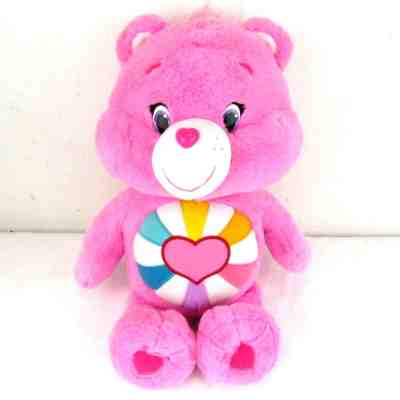 Care Bears Extra Large 20 inch Hopeful Heart Teddy Pink Soft Plush 2016 Mint
