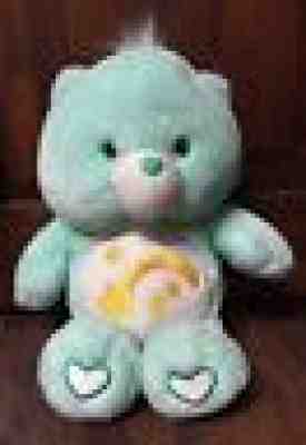 Rare HTF 2003 Care Bears Glow in the Dark Wish Bear Collectible 13” Plush EUC