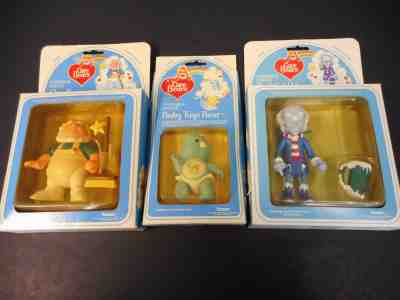 1984 KENNER CARE BEARS LOT OF 3 FIGURES CLOUDKEEPER COLD HEART TUGS IN BOX READ!