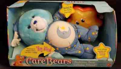 Care Bears 2003 Blue Bedtime Bear Lullaby Friend & Nightlight NEW IN BOX RARE
