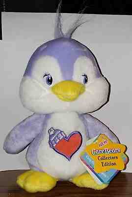 Cozy Heart Penguin 9 Inch 2003 Carebear Carebears Cousins Plush Used With Tags
