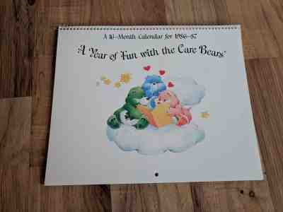 Vintage 1986-1987 Care Bears Calendar