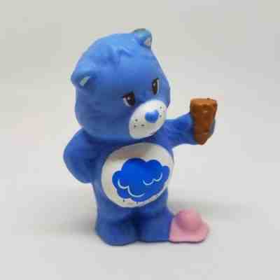 Vintage Care Bears Grumpy Bear Ice Cream Cone PVC Figure 1983 Miniature Mini